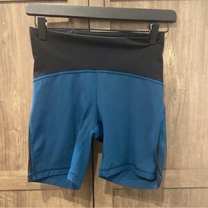 Lululemon Train Times Short 6" Nile Blue / Black